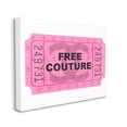 thumbnail image 3 of Stupell Industries Free Couture Pink Ticket Stub Beauty & Fashion Painting Gallery Wrapped Canvas Print Wall Art, 3 of 5