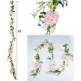 thumbnail image 6 of Ksopiavobs 6Ft Artificial Peony Flower Garland Flower Vine Garland Silk Peony Garland with Pink and White Flowers for Party Wedding Wall Decor, 6 of 7