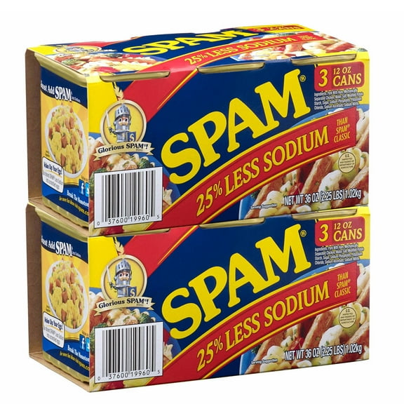 Hormel Spam with 25% Less Sodium, 6 pk./12 oz.
