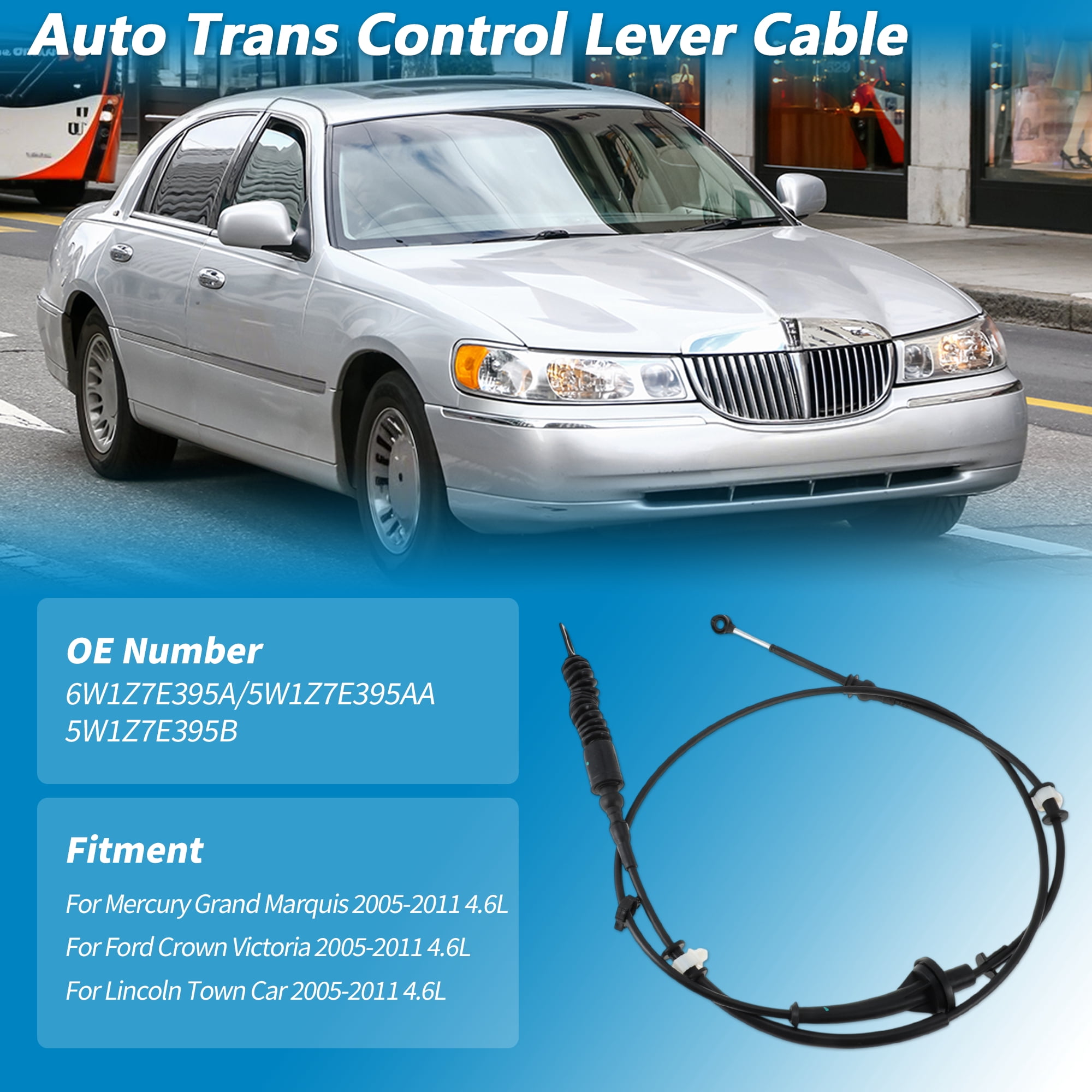 Unique Bargains Automatic Transmission Gear Shifter Cable for Ford
