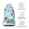 thumbnail image 4 of Fuzoiu Building Truck Print Elastic Car Seat Covers, Seat Cover Protector,Universal Fit Interior Covers for Most Cars,Washable Seat Cover Non Slip for SUV,Sedan,Van, 4 of 5