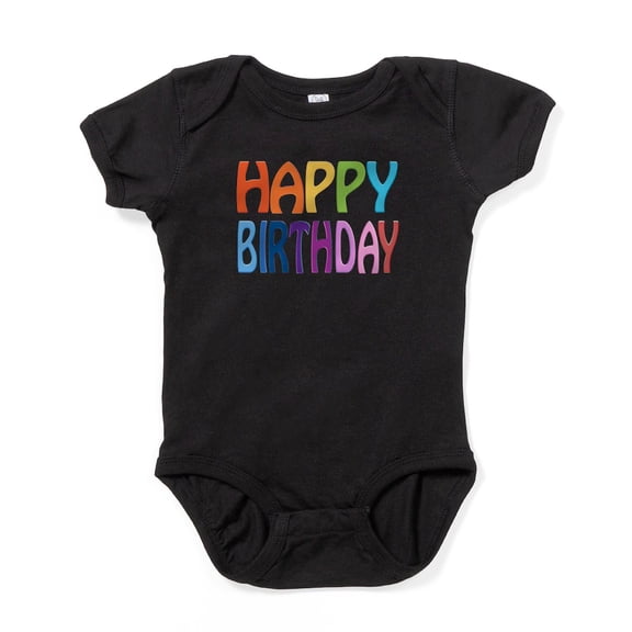 CafePress - Happy Birthday Happy - Cute Infant Bodysuit Baby Romper - Size Newborn - 24 Months