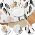 thumbnail image 4 of Pioneer Flower Floral Print Pattern Round Fitted Tablecloth with Elastic Edge,Dining Table Cover Waterproof,Outdoor Round Tablecloth for Camping,Dining,Indoor and Outdoor, 4 of 7
