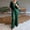 Z02-Green, variant on BYHONG Womens Casual Thin Silk Top Sets Summer V Neck Short Sleeved Top Loose Pants Suit Blue S