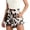 L45-Coffee, variant on xfsWaSs Womens Tennis Skirt Flowers Printed Workout Skorts Side Pocket Skirted Yoga Shorts Breathable Lightweight Athletic Shorts with Skirt