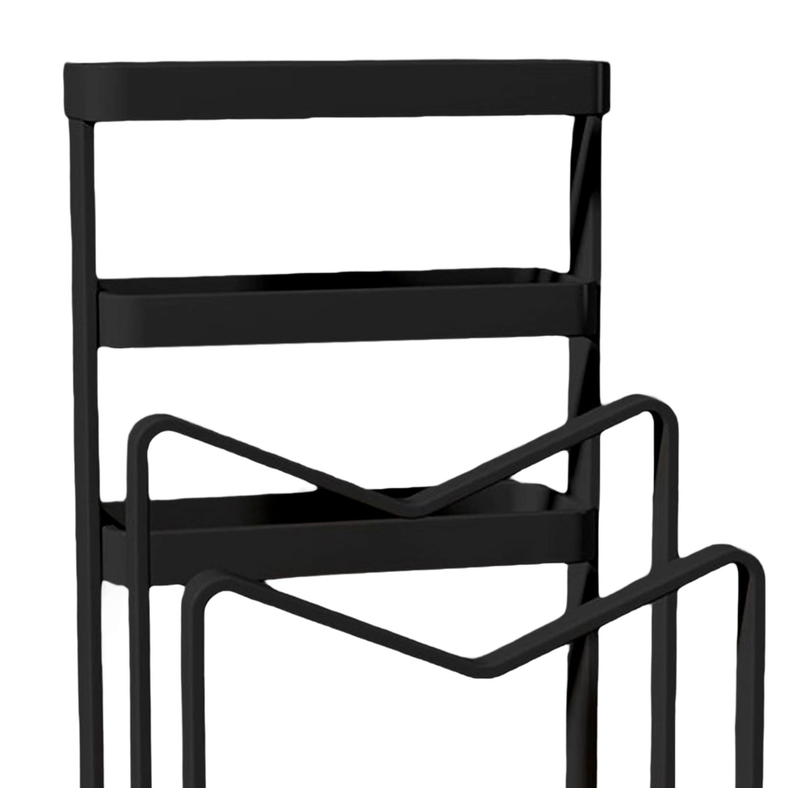 Fiocias Cutting Board Organizer Kitchen Utensils Holder Kitchen Rack,Multifunctional black