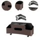 thumbnail image 4 of Organizador de respaldo de asiento Caja de pañuelos Caja de almacenamiento para asiento trasero Multifuncional Universal Marrón, 4 of 7