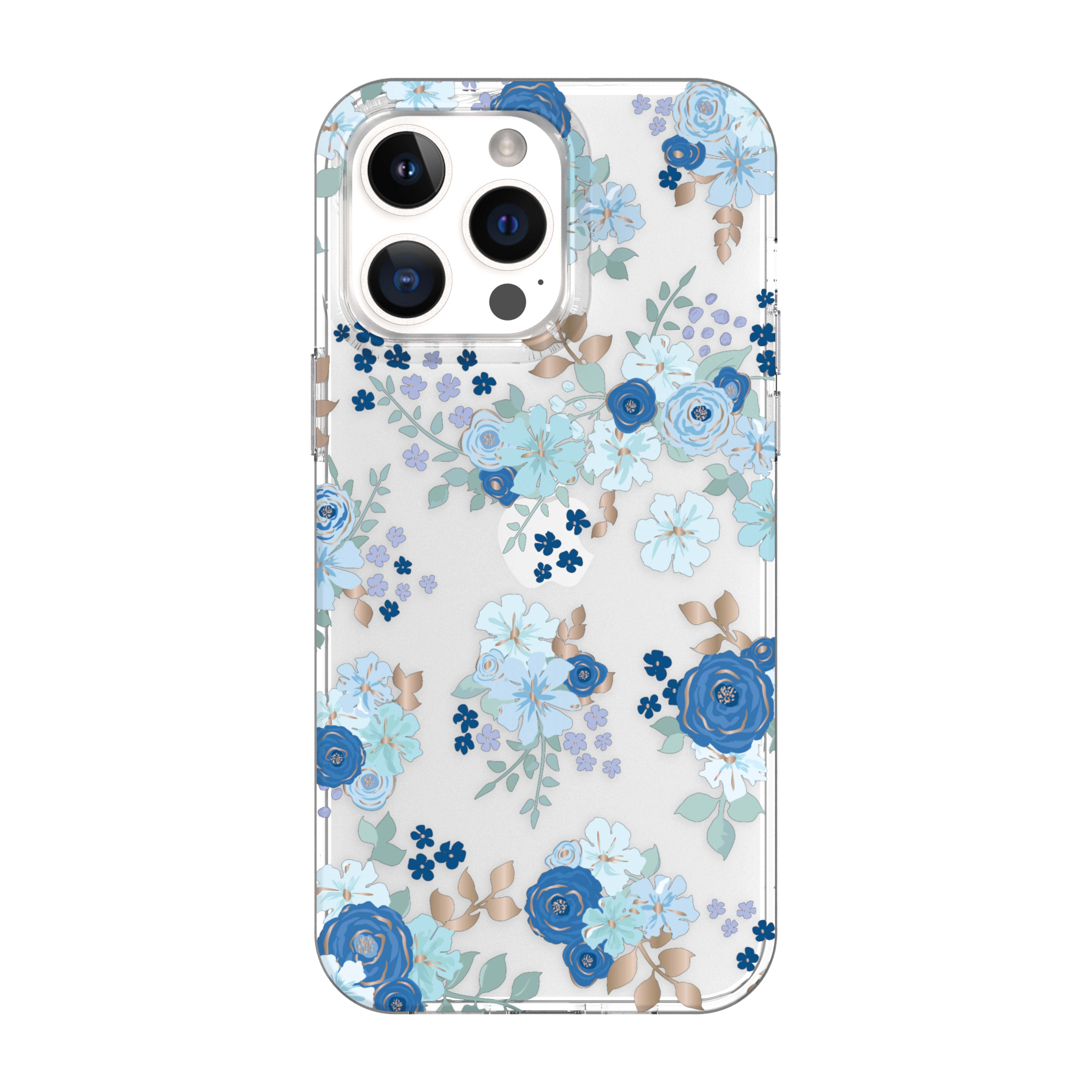 onn. Blue Floral Phone Case for iPhone 14 Pro Max - Walmart.com