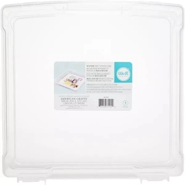 We R Makers Craft & Photo Case Translucent Plastic Storage 12"X12" 661105 By Ac