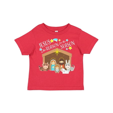 

Inktastic Jesus is the Reason for the Season Christmas Nativity Gift Toddler Boy or Toddler Girl T-Shirt