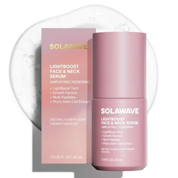 Serum Solawave LightBoost Red Light Therapy para rostro y cuello
