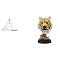 thumbnail image 1 of Estatua De Cabeza De Tigre De Pensador Creativo, Figura Decorativa, Escultura Abstracta única, Artesanía Animal, Adorno De Escritorio Para Entrada, Dormitorio, Sala De Estar, Regalo De, 1 of 8