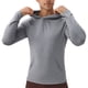 thumbnail image 2 of pstuiky camisetas de manga larga para hombre, Sudadera deportiva de manga larga con capucha y secado rápido para hombre Tops de hombre l, 2 of 4