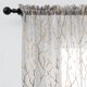 thumbnail image 1 of FINECITY Cortinas transparentes grises de 108 pulgadas de largo – Cortinas transparentes estampadas con patrón de ramas de árbol de lámina dorada de 108 pulgadas de largo para sala de estar, cortinas, 1 of 1