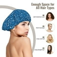 thumbnail image 6 of Blue star print Silk Bonnet for Sleeping Women Men, Adjustable Elastic Satin Bonnet Bonnet for Sleeping, Soft Cute Similar Silk Curly Hair Bonnet for Sleeping, 6 of 7