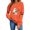 Orange, variant on TKLPEHG Halloween Sweatshirts for Women Cute Guitar Ghost Graphic Fall Sweatshirt Fashion Crewneck Long Sleeve Casual Vintage Pullover (Gray,S)