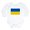 Cloud White, variant on CafePress - Flag Of Ukraine Body Suit - Long Sleeve Cotton Baby Bodysuit