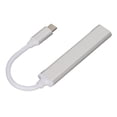 thumbnail image 2 of Concentrador USB C 4 en 1 de alta velocidad, ligero, portátil, estación de acoplamiento USB para teclado, impresora, teléfono móvil, tableta, color plateado, 2 of 14