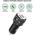 thumbnail image 3 of Cargador USB para coche, adaptador para coche SAVORI, adornos de cristal con brillantes y brillantes para coche, para carga rápida, para iPhone Xs Max X Plus, iPad Pro/Mini, Samsung, 3 of 7