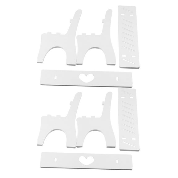 MUSEYA 2 Sets Chair for Photoshoot Doll Stools White Wood for Craft Enthusiasts