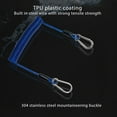 thumbnail image 5 of AMERTEER Shop Clearance Coil Springs Keychain Cellphone Snap Hook Holder Retractable Coil Cord Key Chain Holder, 5 of 5