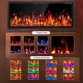 thumbnail image 5 of BOSSIN 50 inch Electric Fireplace Ultra Narrow Frame &Wider screen with Adjustable Flame Color and Speed,Remote Control with Timer,750/1500W, 5 of 7