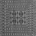 thumbnail image 1 of Ahgly Company Indoor Square Southwestern Gray Country Area Rugs, 5' Square, 1 of 1