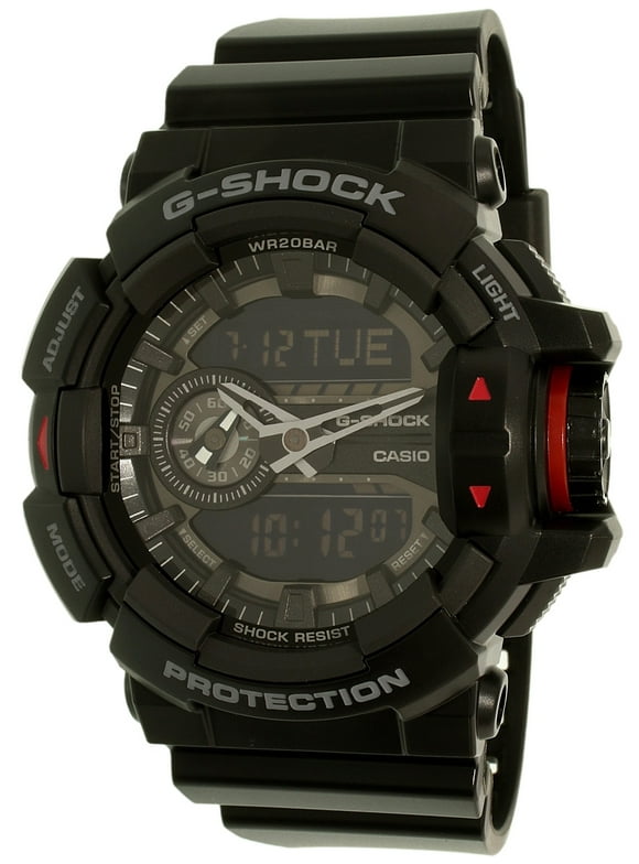 Men's G-Shock GA400-1B Black Resin Quartz Sport Watch