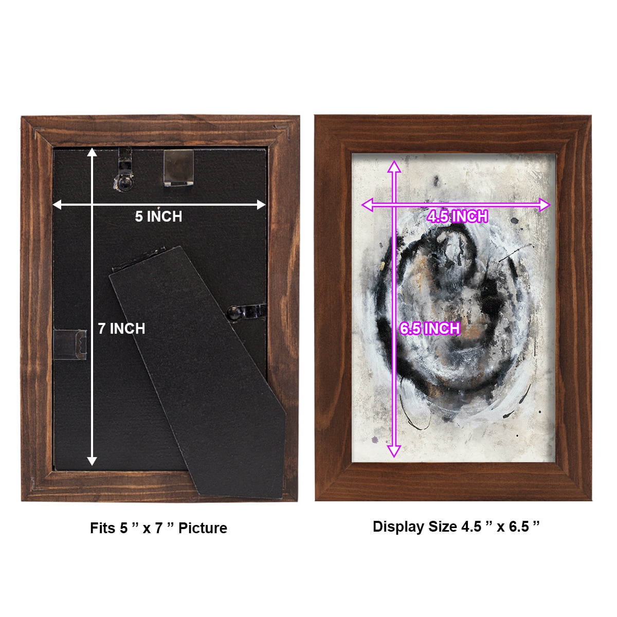 Circular Energy III -Framed Print w/glass-Chestnut
