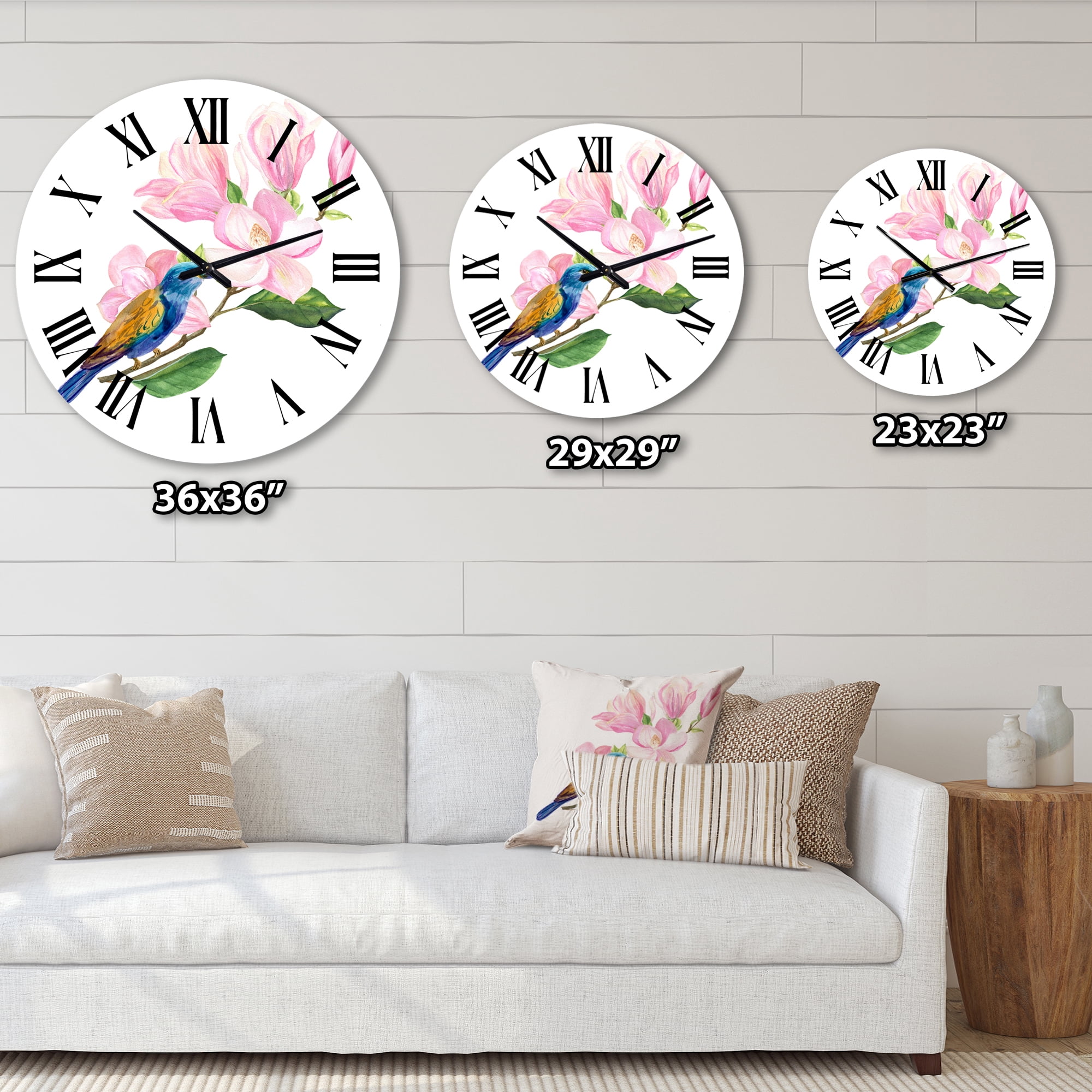 Designart 1 in Quartz Traditional Wall Clock