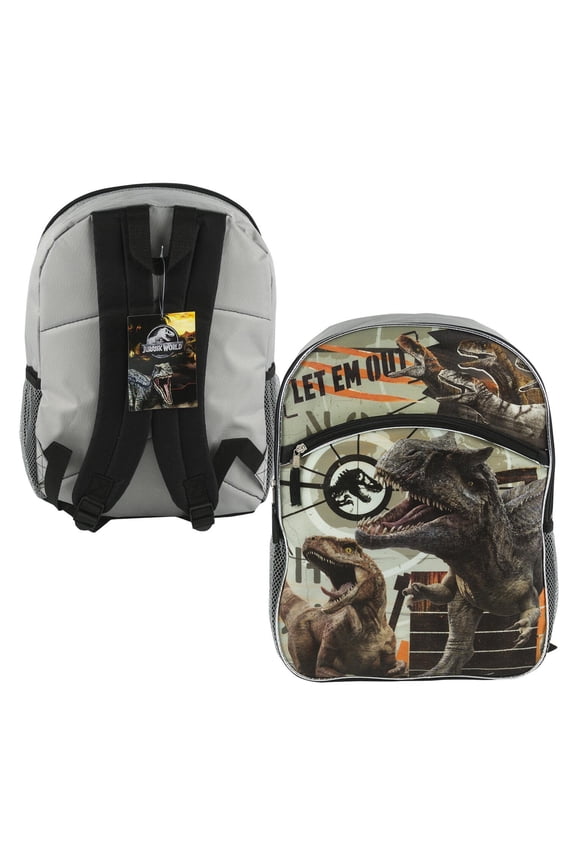 Jurassic World 16" Backpack Let Em Out