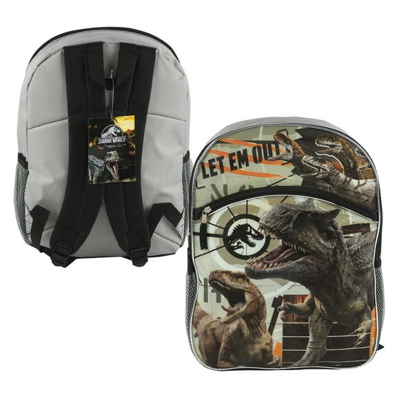 Jurassic World 16" Backpack Let Em Out