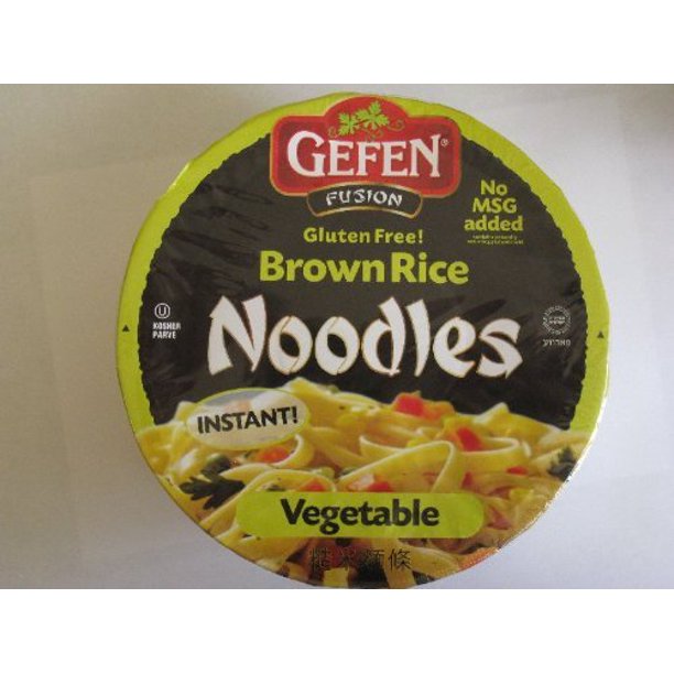 Gefen Gluten Free Brown Rice Noodle Bowl, Vegetable Flavor, 2.25 Oz (12