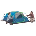 thumbnail image 5 of Coleman 4 Person 8' x 7' Family Camping Instant Cabin Tent, 1 Room, Teal, 5 of 8