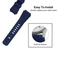 thumbnail image 4 of Uxcell Rubber Watch Band 22mm Width Silicone Watch Strap for Gear S3 Classic, Gear S3 and GT/Smart Watch, Dark Blue, 4 of 5