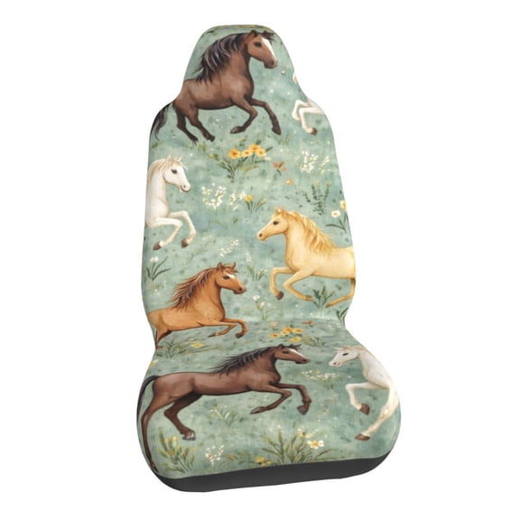 Horse Lover Car Seat Covers Stretch Car Seat Protectors Universal Fit