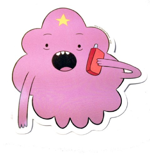 Adventure Time Cartoon Network Tv Show - Lumpy Face Logo Sticker 