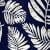 Bm 37 Dark Blue Palm Leaf