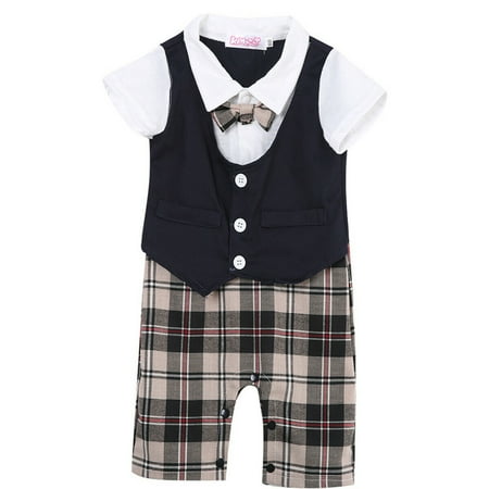 

1 set Baby clothes kids boys wedding party suit top+pants tuxedo outfits set