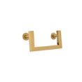 thumbnail image 1 of Cabinet Handle Pull Half Square 3″ – Solid Brass Drawer Handle, Half Square Cabinet Pull, Brushed Brass & Chrome – Modern Furniture Hardware, 1 of 10