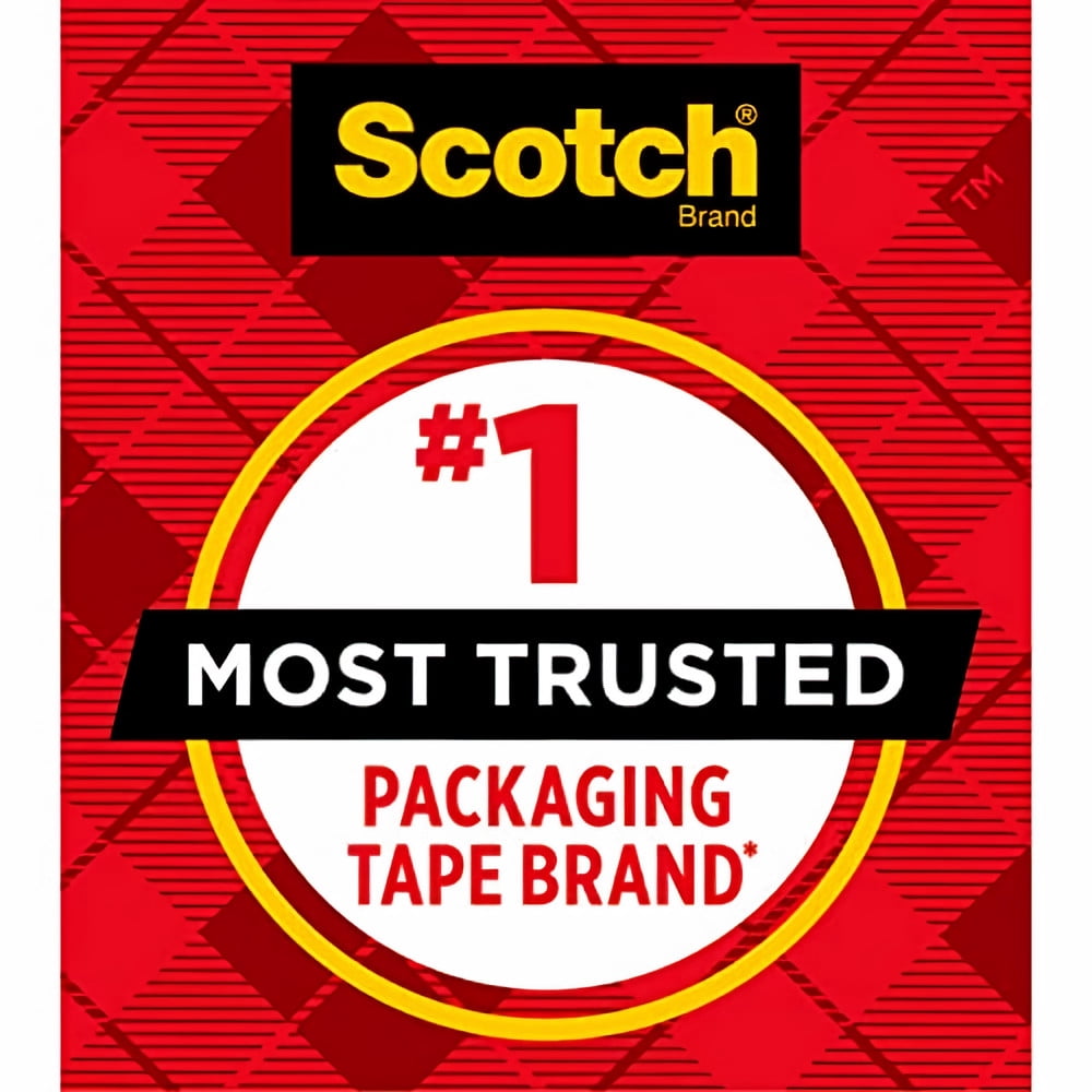 Scotch Heavy Duty Shipping Packaging Tape with Refillable Dispenser (Pack of 3)