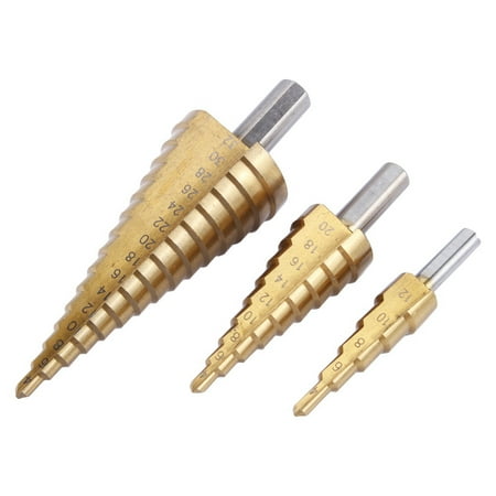

Large 3 Pcs Highly Polished Drill Bit HSS Steel For A Variety Of Materials