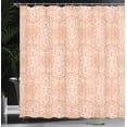 thumbnail image 3 of Ambesonne Floral Shower Curtain, Victorian Lace Flowers Print, 69"Wx70"L, Peach White, 3 of 4