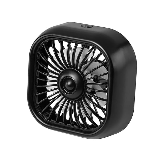 Ventilador de coche pequeño, ventilador USB pequeño, ventilador USB ajustable de 3 velocidades, mini ventilador portátil Negro