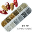 thumbnail image 2 of Nail Gold And Silver Glitter Laser Sequins, 2 of 5
