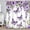 Purple, variant on SUNOLIFE Purple Shower Curtain Butterfly Waterproof Fabric Bathroom Shower Curtains, 72x72 in