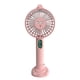 thumbnail image 1 of Ventilador atomizador Rociador de agua Ventilador de enfriamiento por nebulización Dispositivo humectante humidificador recargable USB, rosa Jumpingount  HA006067-02, 1 of 6