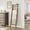 Greige, variant on Wooden Blanket Ladder with 4 Hooks, 63.4" H 6-Tier Farmhouse Ladder Holder Organizer, for Living Room, Bedroom, Balcony - Greige