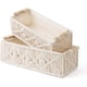 thumbnail image 2 of Cestas de almacenamiento de macramé, juego decorativo hecho a mano con asas de madera, mejora la decoración de tu hogar con cuerda de algodón natural, cesta perfecta para el baño, regalo para amigos, 2 of 5