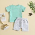 thumbnail image 4 of TOWED22 Toddler Boy Clothes Outfits T-Shirts and Shorts 2 Pcs Dinosaur Short Set Summer Clothes Outfit(Light Green,6-12 M), 4 of 9